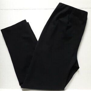 J. Jill Ponte Slim-Leg Pants in Black Size M